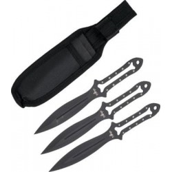 Jeu 3 couteaux lancer 10cm...
