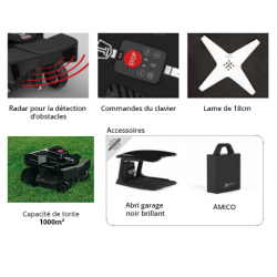 Ambrogio/TechLine Robot tondeuse - 1 000 m2 - Série NEXT TECH - Modèle LX2 ZR - Sans câble périmétrique* - Image 3