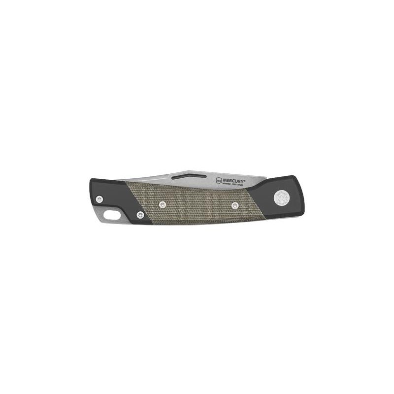Mercury Couteau Micarta vert - Aluminium noir