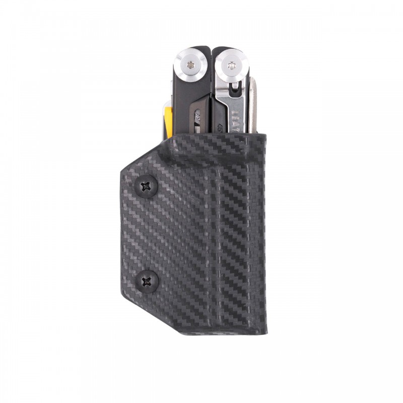 Clip & Carry Etui Kydex pour pince Leatherman Signal - Fibre Carbone noir