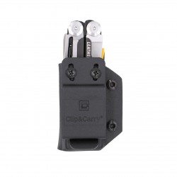Clip & Carry Etui Kydex pour pince Leatherman Signal - Fibre Carbone noir - Image 2