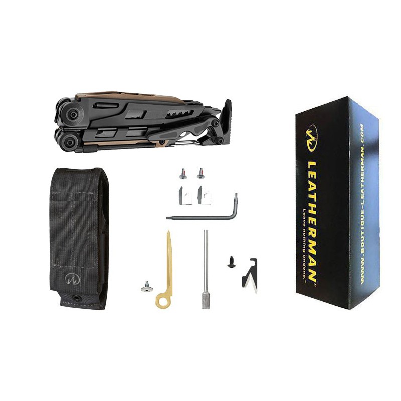 Leatherman MUT Black + Étui Ceinture + Kit d'accessoires en coffre cadeau