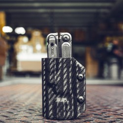 Clip & Carry Etui Kydex pour pince Leatherman ARC - Fibre Carbone noir - Image 4