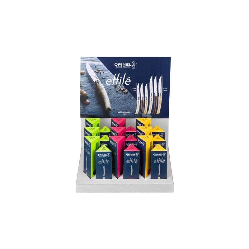 Opinel Présentoir 18 Opinel EFFILES - Inox