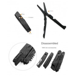 FranceOutdoor Pince multifonction pliant + Ciseaux pliants + Sifflet - Image 14