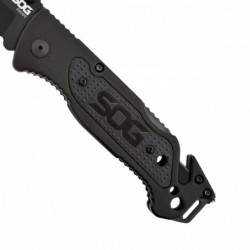 SOG Escape - clip point, black, serrated - Image 7