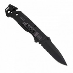 SOG Escape - clip point, black, serrated - Image 9