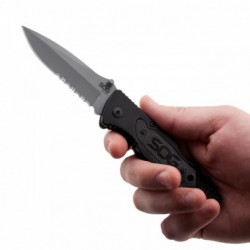 SOG Escape - clip point, satin, serrated - Image 2