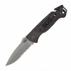 SOG Escape - clip point, satin, serrated - Image 5