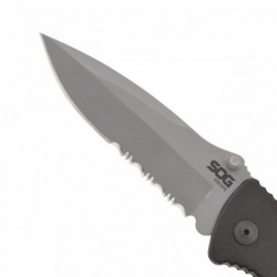 SOG Escape - clip point, satin, serrated - Image 6