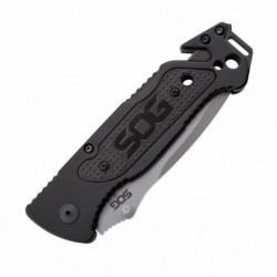 SOG Escape - clip point, satin, serrated - Image 12