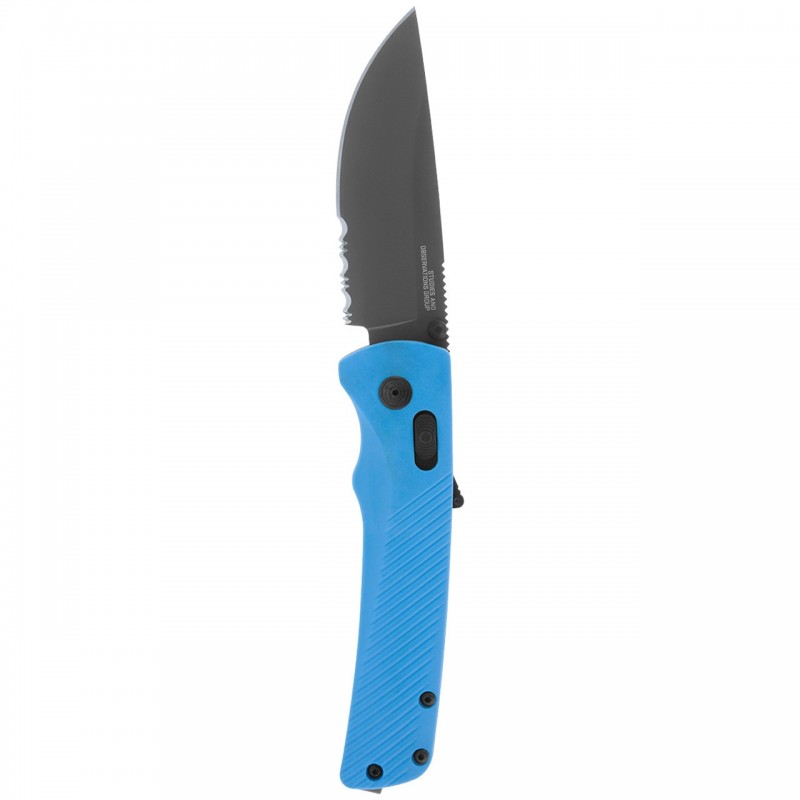 SOG Flash at - civic cyan, serrated