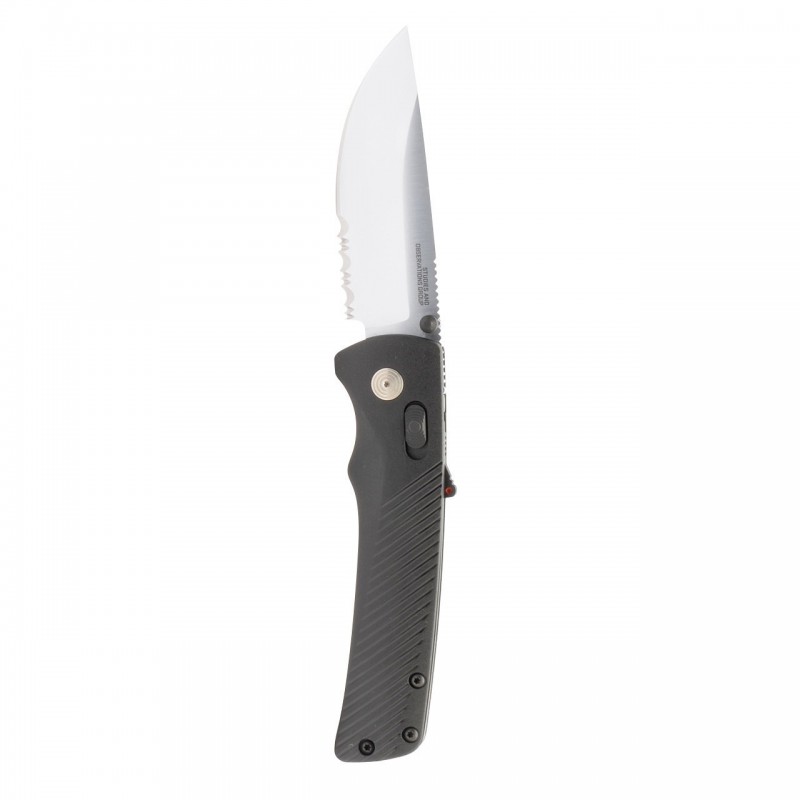 SOG Flash at satin - black, serrated