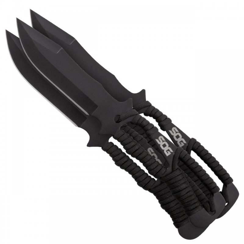 SOG Lot de 3 couteaux de lancer