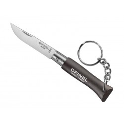 Porte-clés n.4 brun noir inox