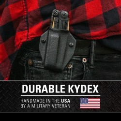 Clip & Carry Etui Kydex pour pince Leatherman MUT - Noir - Image 3