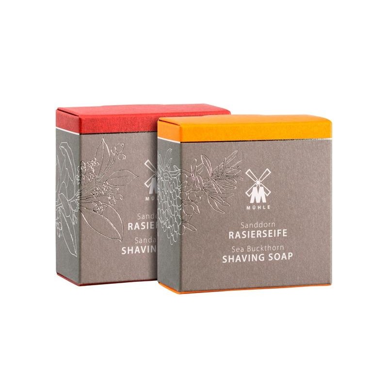 Muhle Lot de 2 savons à raser Muhle argousier + bois de santal
