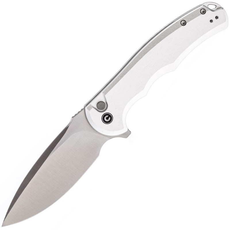Civivi Couteau Button lock praxis aluminium argenté