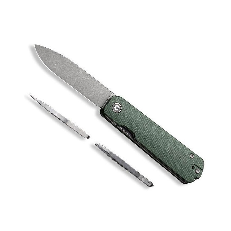 Civivi Couteau « SENDY » micarta vert stonewashed