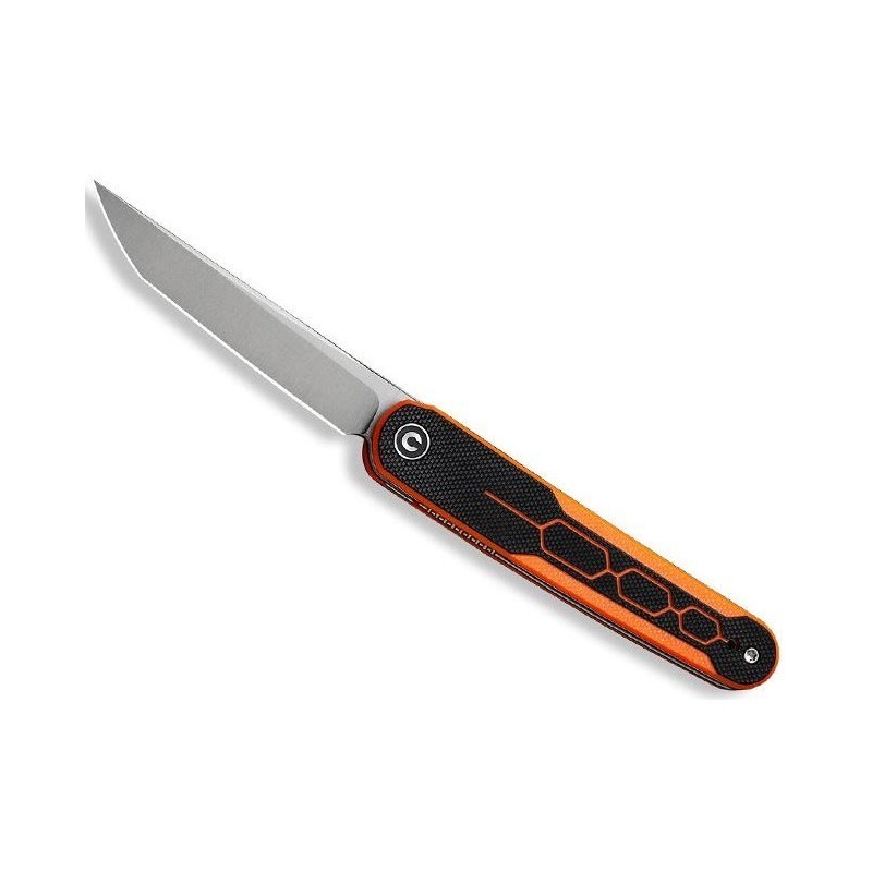 Civivi Couteau « KWAIQ » G10 noir / orange