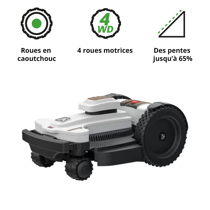 Ambrogio/TechLine Robot tondeuse - 6000 m² - Série NEXT LINE - Modèle 4.36 ELITE 4WD - Avec câble périmétrique