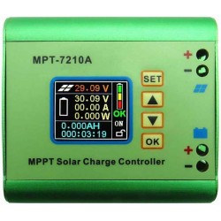 FranceOutdoor Régulateur de charge de panneau solaire MPT-7210A avec 2 câbles - Image 3