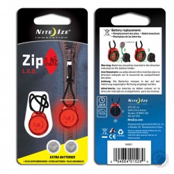 Nite Ize Lot de 3 X 2 leds rouges zip lit - 2 cr927 3v de rechange incluses - sous blister - Image 2