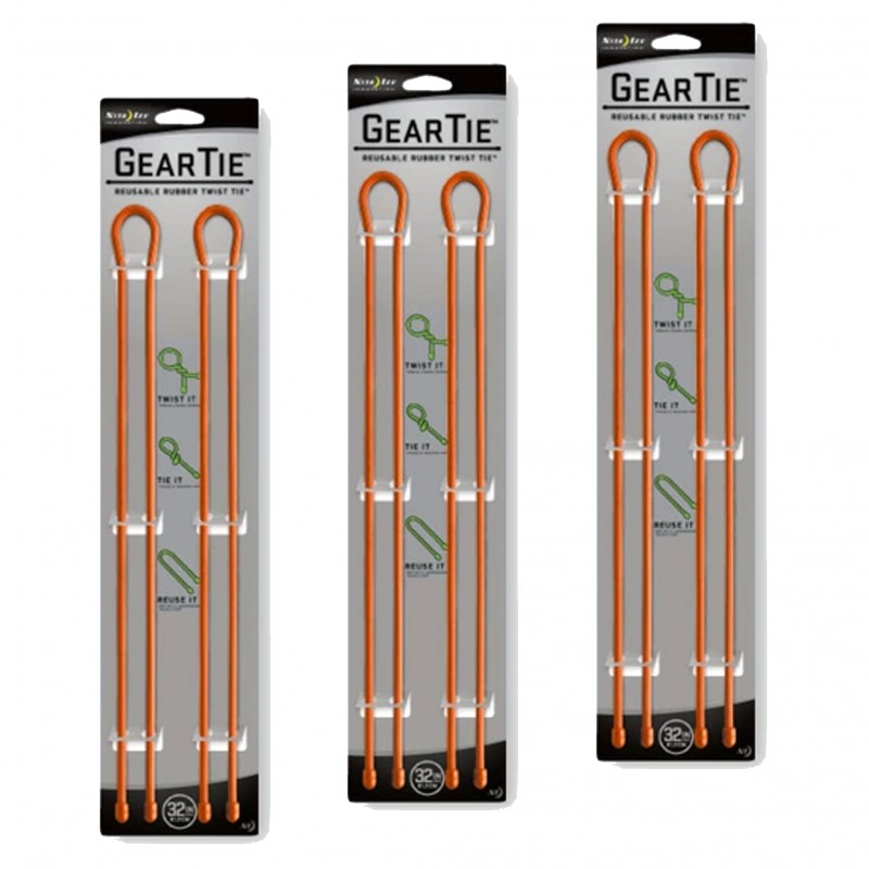 Nite Ize Lot de 3 Knot Bone Gear polyvalents 2 pcs. (81.2 cm) - orange