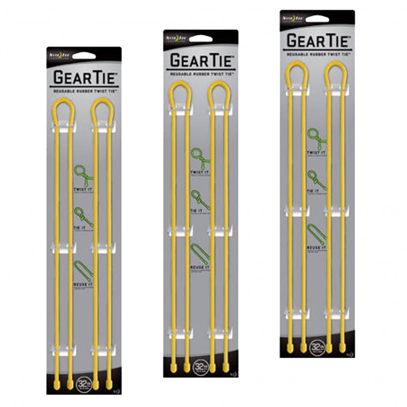 Nite Ize Lot de 3 Knot Bone Gear polyvalents 2 pcs. (cm 81.2) - jaune