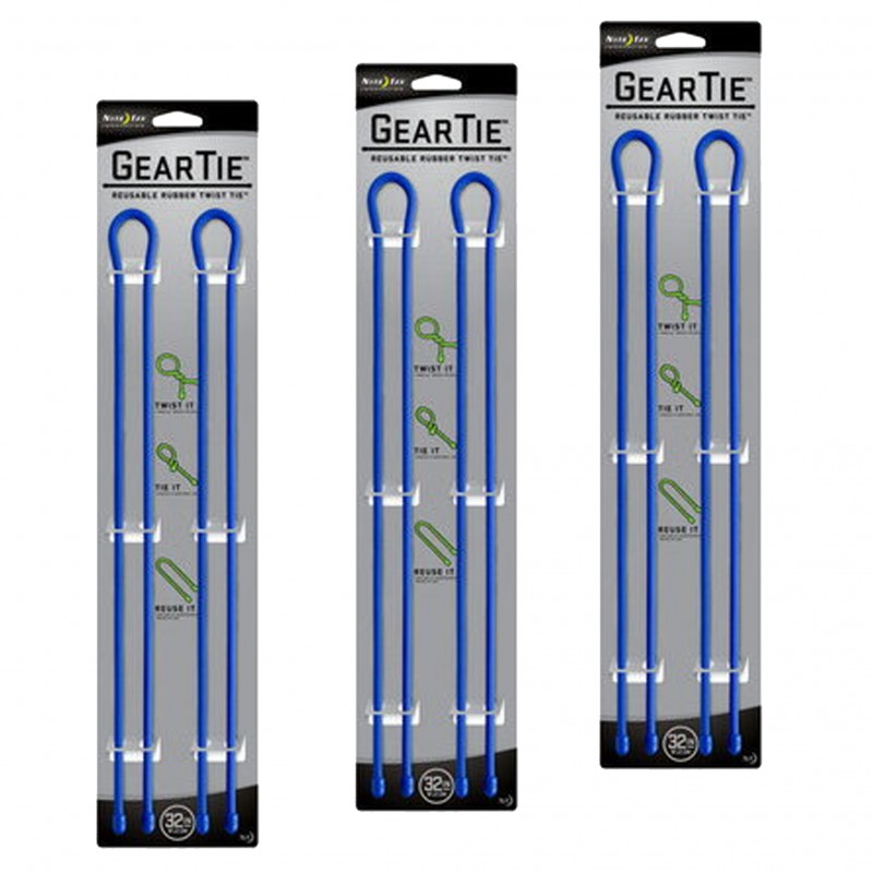 Nite Ize Lot de 3 Knot Bone Gear polyvalents 2 pcs. (cm 81.2) - bleu