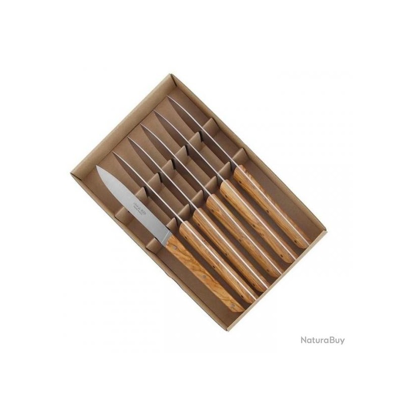 BJB Coffret 6 couteaux BJB 1948 olivier