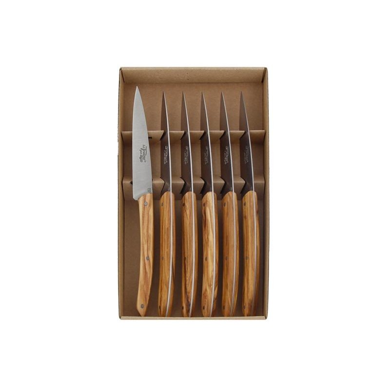 BJB Coffret 6 couteaux table Le Thiers® « Campagne » par BJB olivier