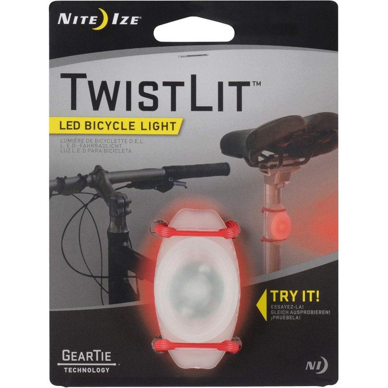 Nite Ize TwistLit LED Lumière de vélo Rouge
