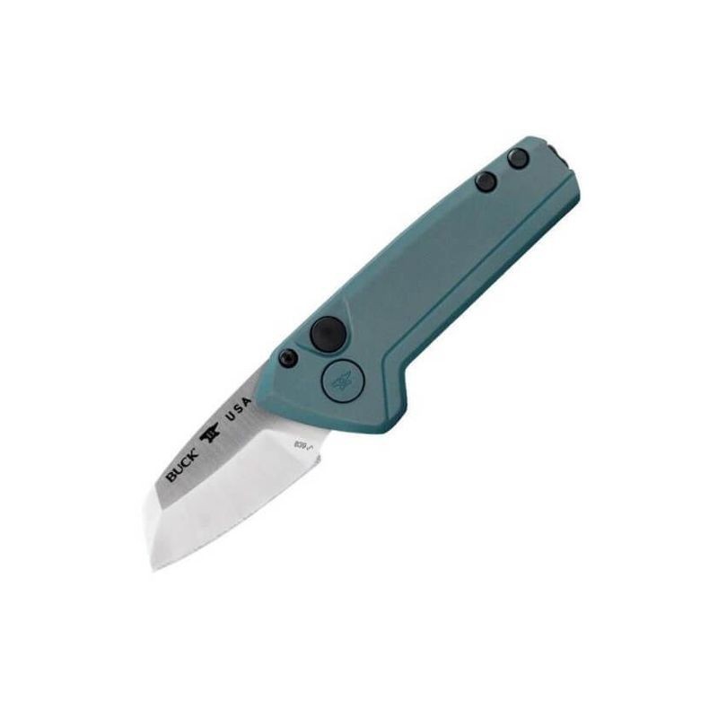 Buck Couteau Automatique Mini Deploy Bleu Wharncliffe 0839bls