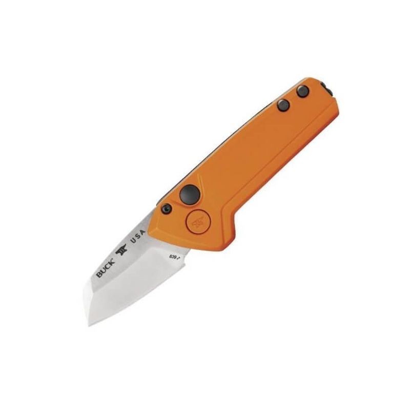 Buck Couteau Automatique Mini Deploy Orange Wharncliffe 0839ors