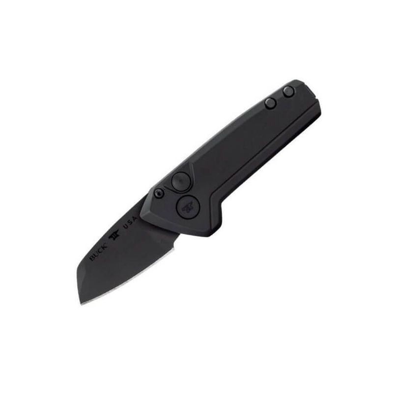 Buck Couteau Automatique Mini Deploy Blackout Wharncliffe 0839bks1