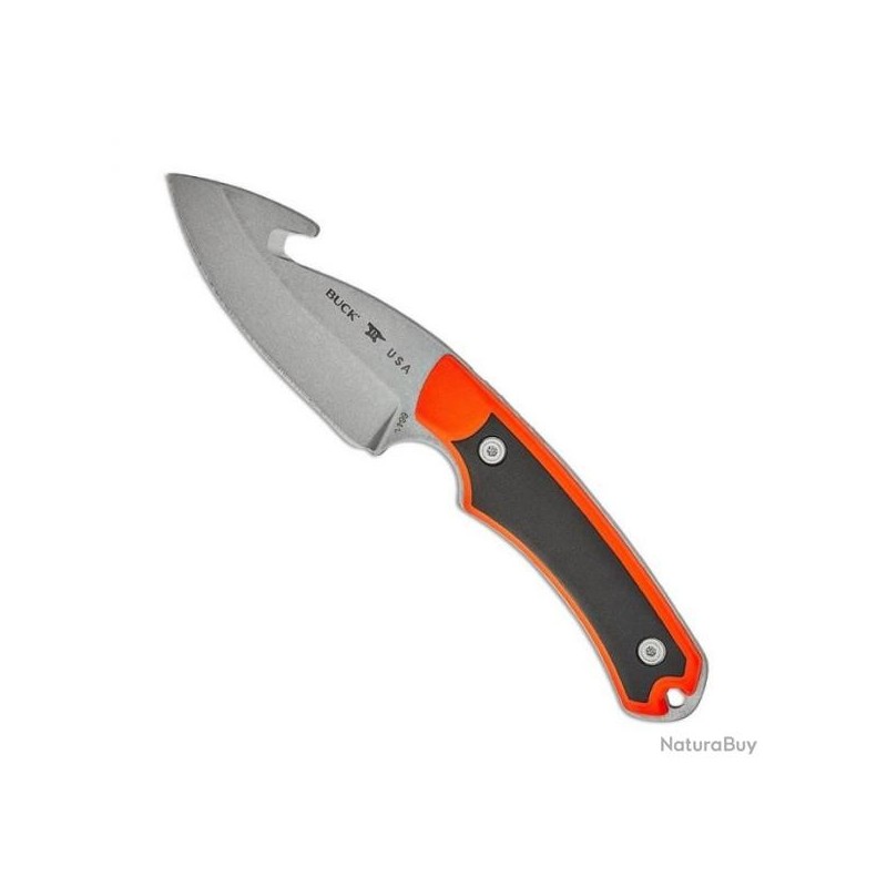 Buck Poignard Alpha Hunter Select Orange Guthook 0664org