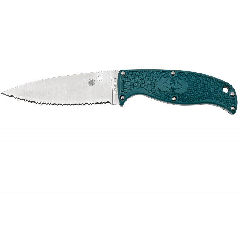 Spyderco Poignard Enuff 2 K390 Bleu A Dents