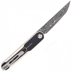 Civivi Couteau  Kwaiq G10 Noir/ivoire Damas - Image 3