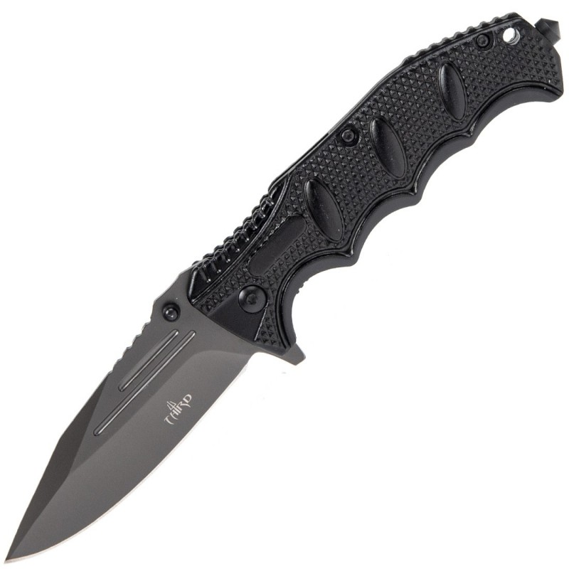 Third Couteau Aluminium Noir 13cm Inox + Etui