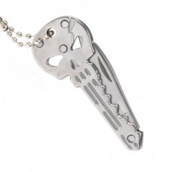 Third Couteau Clé Tête de Mort 6cm Tout Inox - Image 2