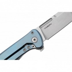Lionsteel Couteau Skinny Titanium/fibre de Carbone Bleu - Image 5
