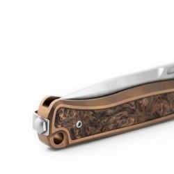 Lionsteel Couteau Skinny Titanium Bronze/fibre de Carbone Dore - Image 5