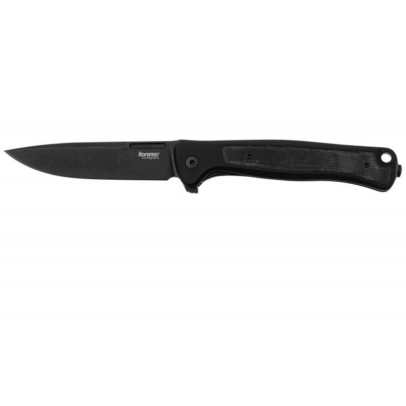 Lionsteel Couteau Skinny Aluminium/micarta Tout Noir