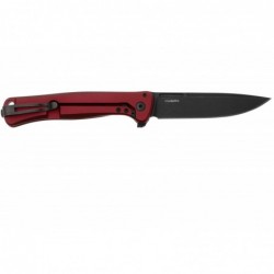 Lionsteel Couteau Skinny Aluminium Rouge/micarta Noir Blackwash - Image 2