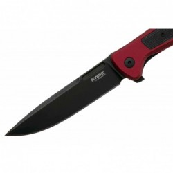 Lionsteel Couteau Skinny Aluminium Rouge/micarta Noir Blackwash - Image 3