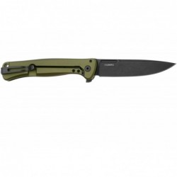 Lionsteel Couteau Skinny Aluminium/micarta Vert Blackwash - Image 2