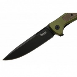 Lionsteel Couteau Skinny Aluminium/micarta Vert Blackwash - Image 3