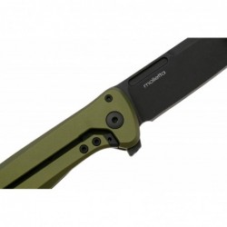 Lionsteel Couteau Skinny Aluminium/micarta Vert Blackwash - Image 5