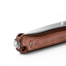 Lionsteel Couteau Skinny Aluminium Terre/micarta Naturel - Image 2